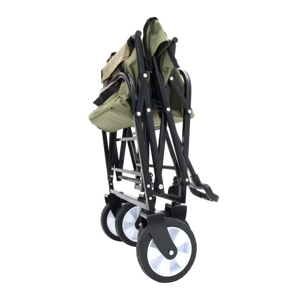 Collapsible Foldable Wagon Cart With Strapping System, Beach Wagon ,