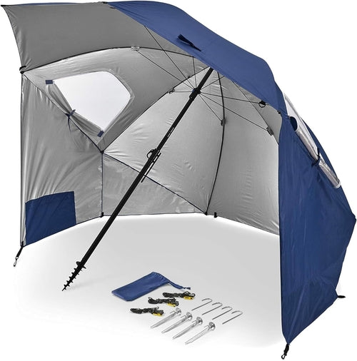 9ft XL Umbrella: Heavy-Duty, UPF 50+, Privacy Panels