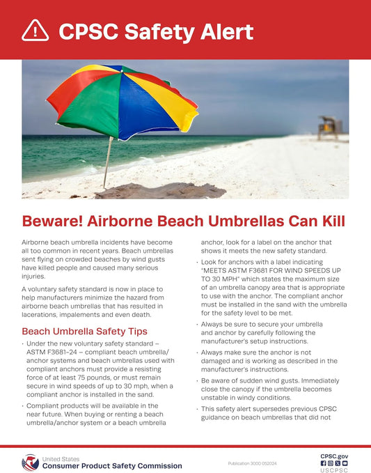 ALL-IN-ONE BEACH UMBRELLA SYSTEM. Includes ULTRA Base (Compliant with