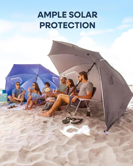 9ft XL Umbrella: Heavy-Duty, UPF 50+, Privacy Panels