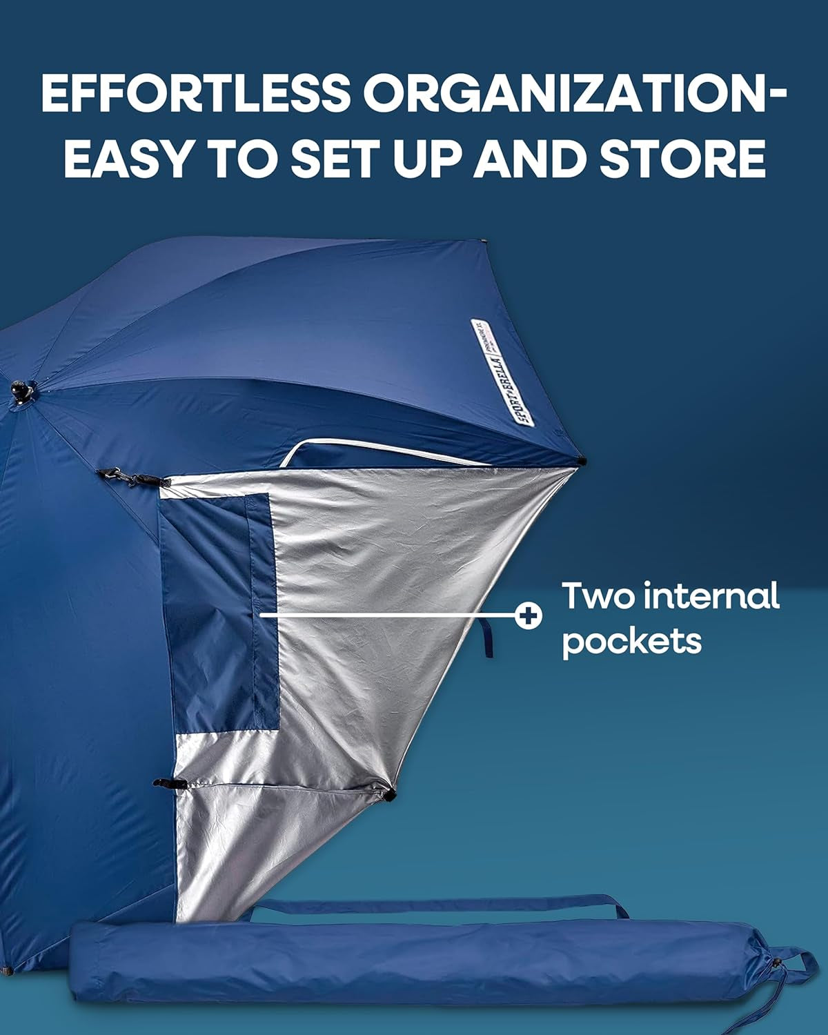 9ft XL Umbrella: Heavy-Duty, UPF 50+, Privacy Panels