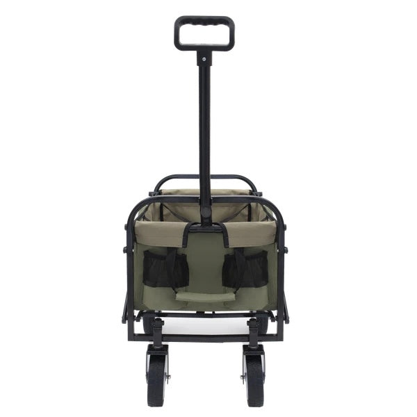 Collapsible Foldable Wagon Cart With Strapping System, Beach Wagon ,